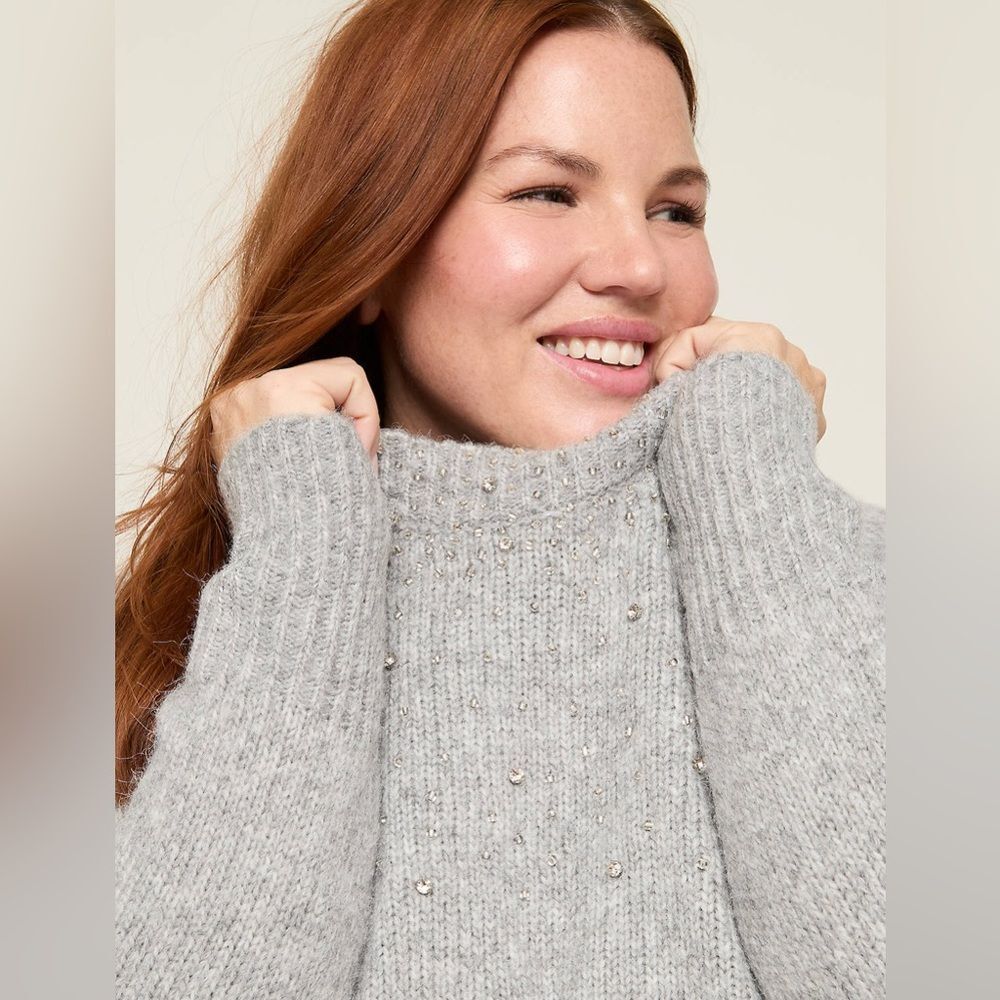 Lane Bryant Light Gray  Sweater